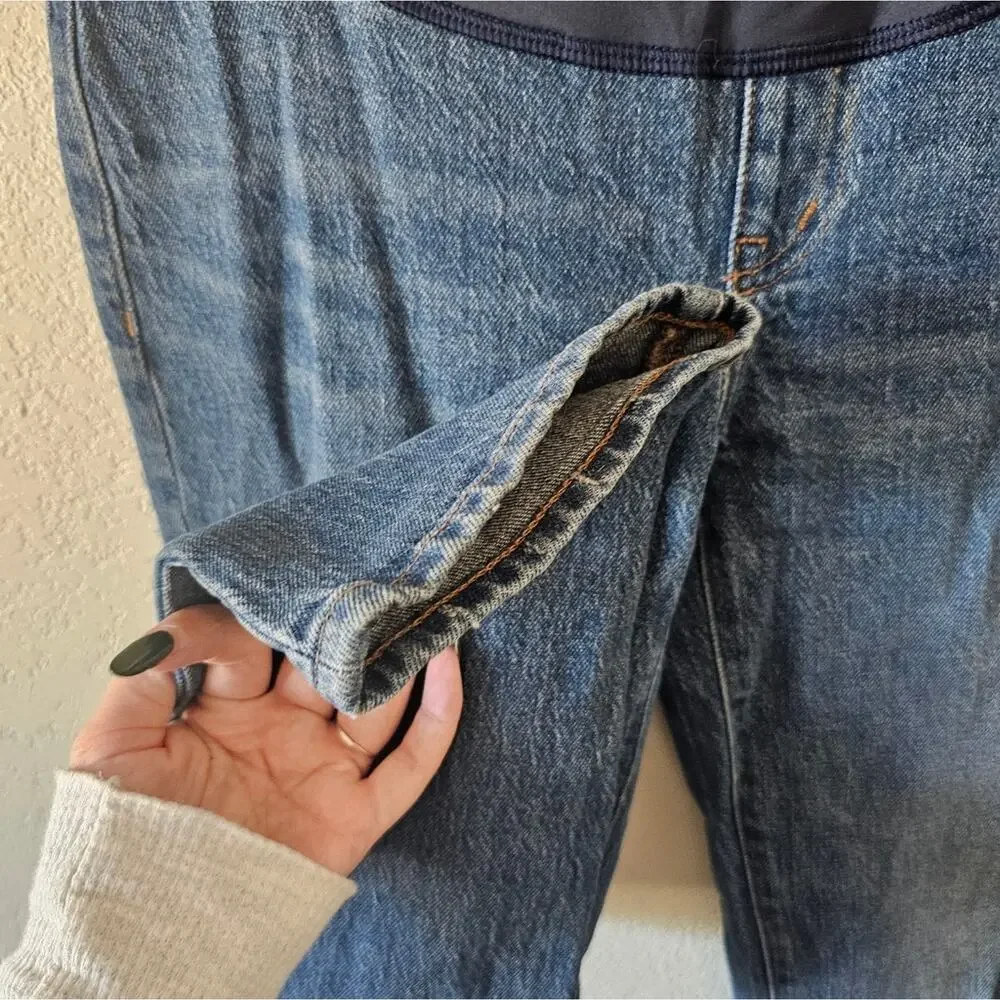 Madewell The Maternity Perfect Vintage Jean In Decatur Wash - Picture 5 of 10